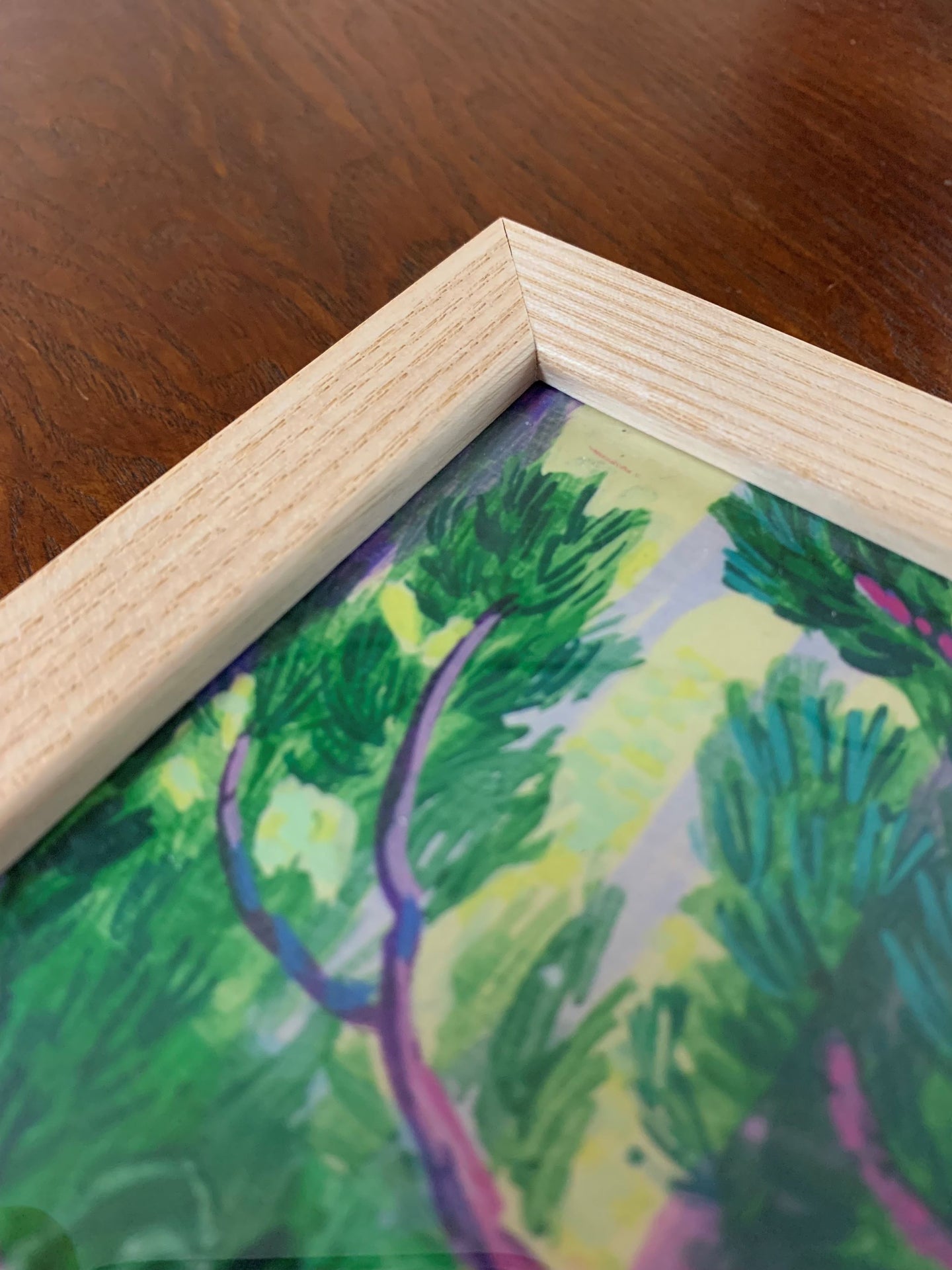 Yogamorgen ingelijste print